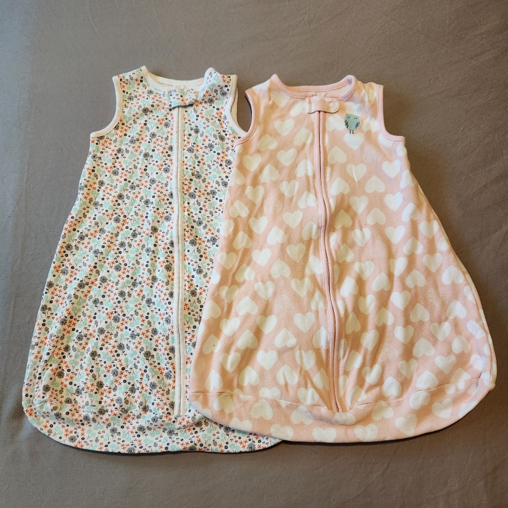 Carter's Simple Joys 0-3 Mo Sleep Sacks – Set of 2